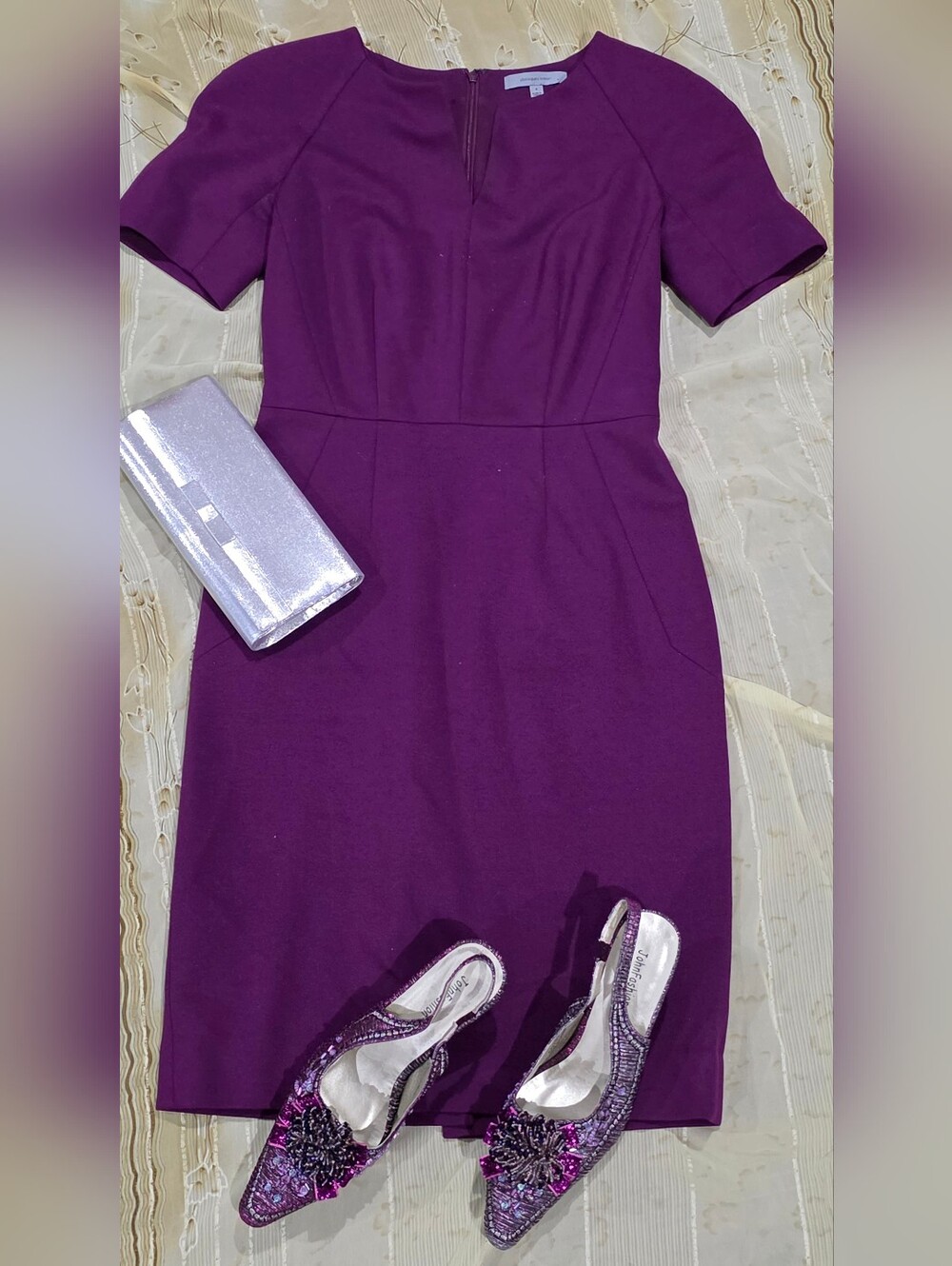 Classiques Entier Purple Sheath Dress | Tailored Career to Cocktail Style